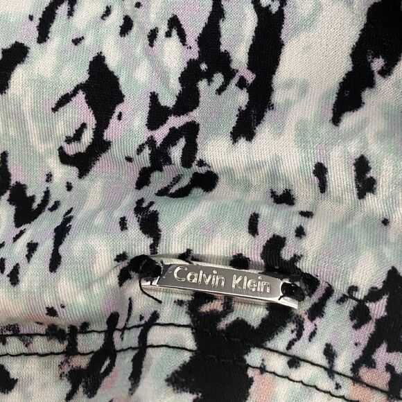 NEW Calvin Klein Abstract Blouse size LP large petite NWT with tags - Picture 6 of 6